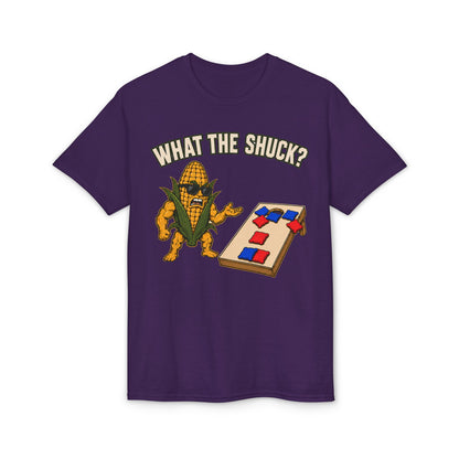 What the Shuck | Funny Cornhole T-Shirt