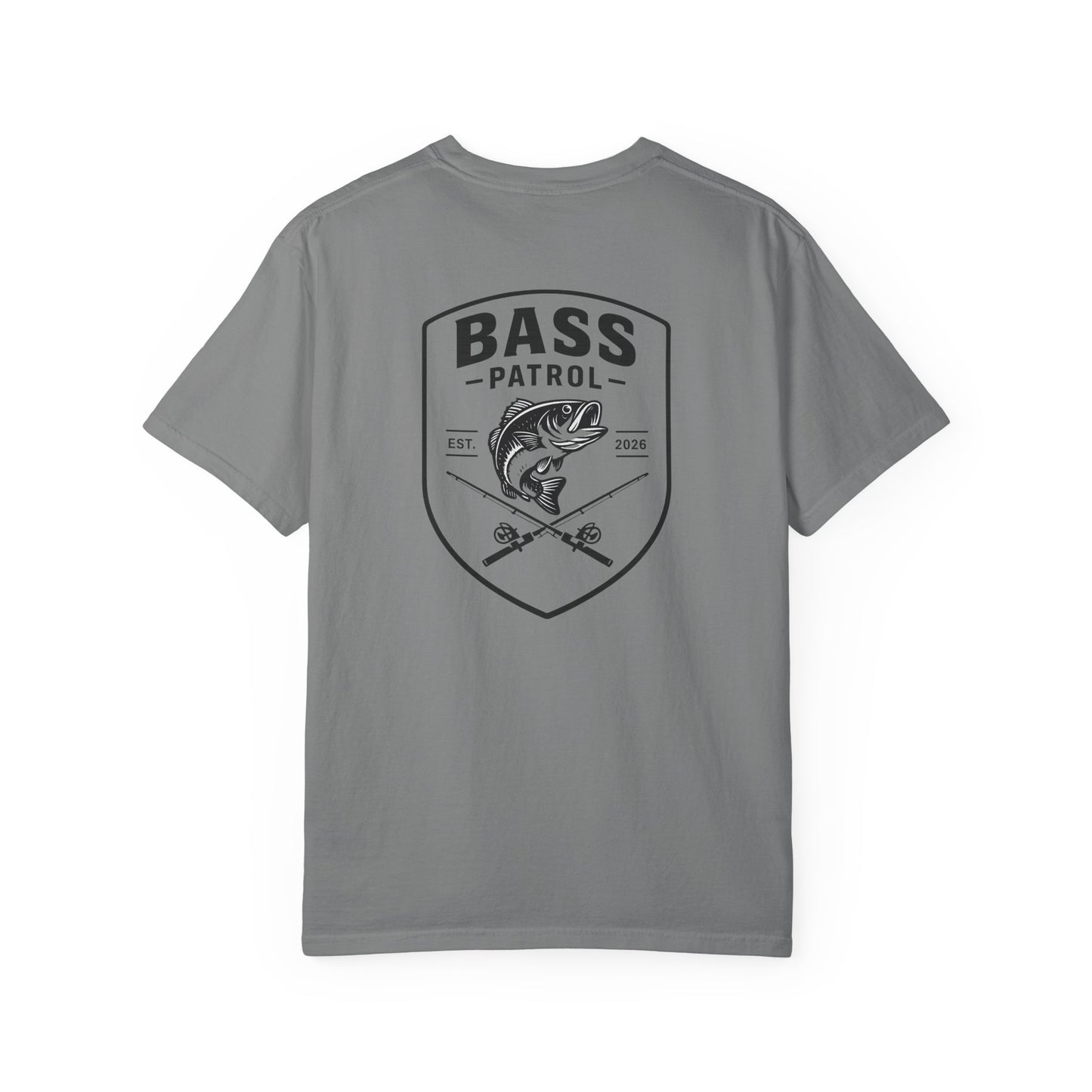 Bass Patrol Fishing Badge T-shirt | Bass Fishing Shirt, Angler Tee