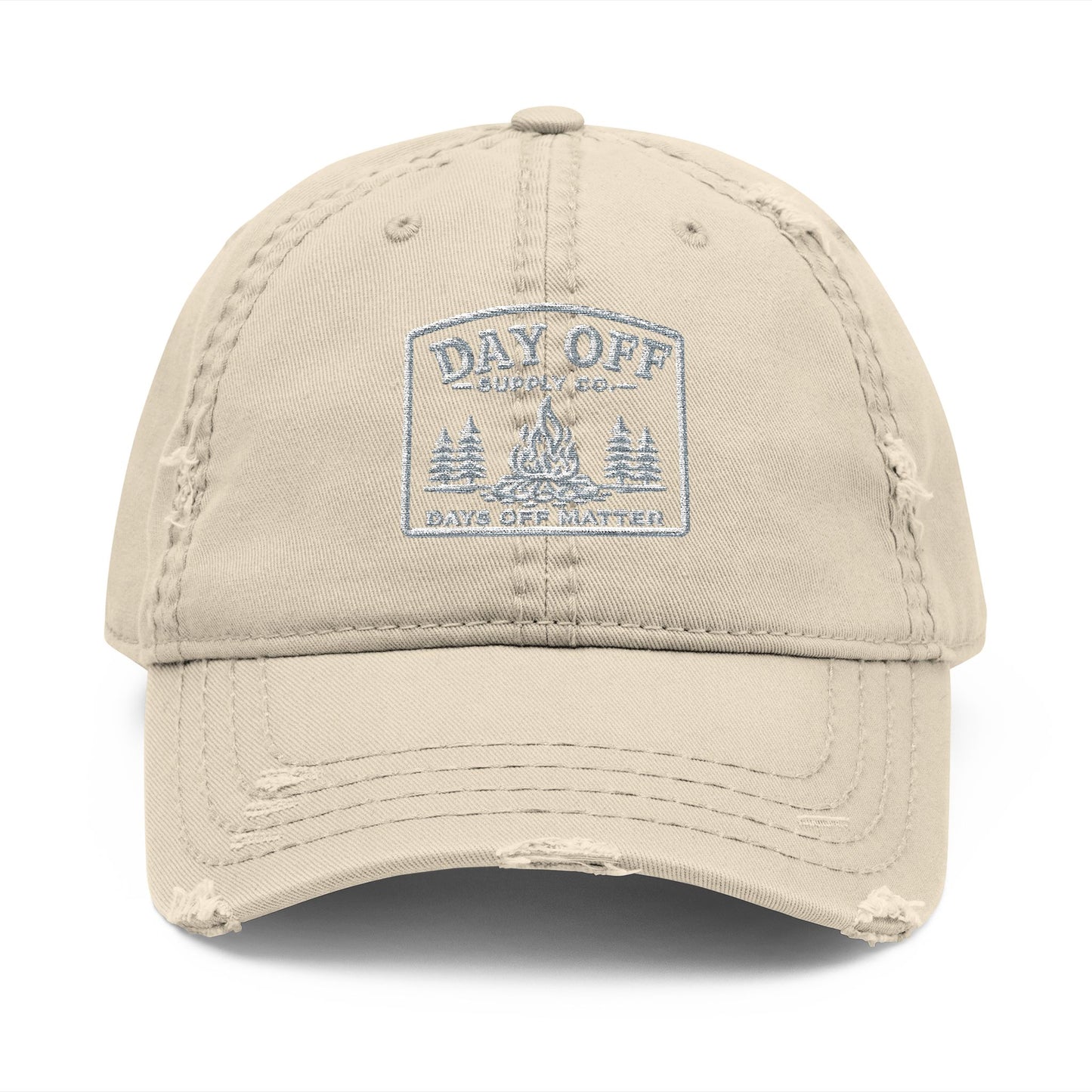 Day Off Supply Co. Distressed Dad Hat | Embroidered Vintage Cap