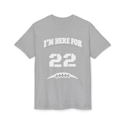 I’m Here For [Number] | Personalized Football Parent T-Shirt