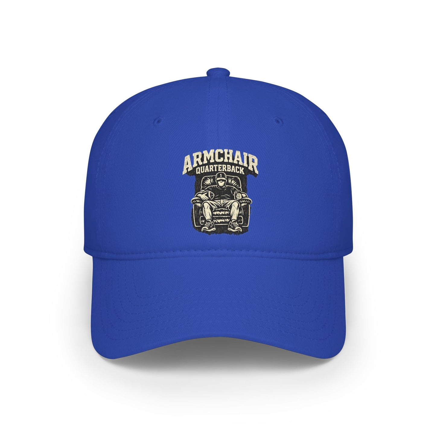 Armchair Quarterback Low Profile Baseball Cap | Football Fan Hat