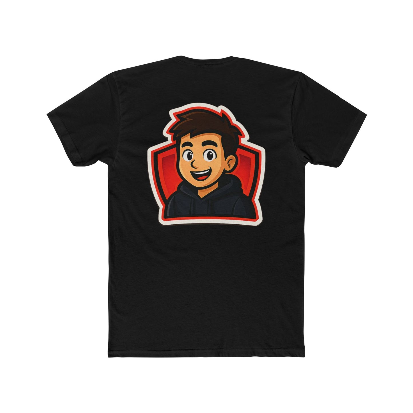 Zaxxyt Gamer Logo T-Shirt | Cartoon Avatar Back Print