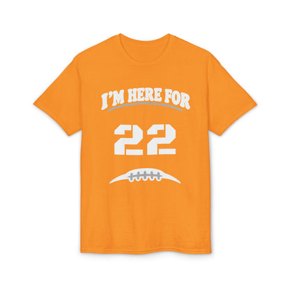 I’m Here For [Number] | Personalized Football Parent T-Shirt