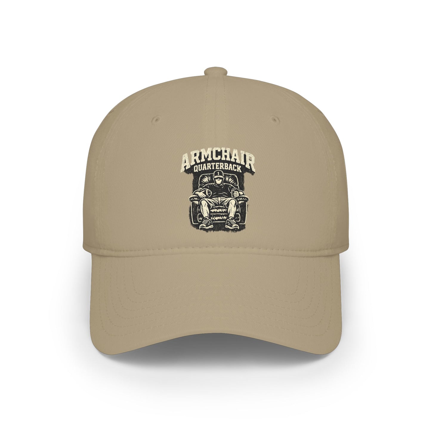 Armchair Quarterback Low Profile Baseball Cap | Football Fan Hat