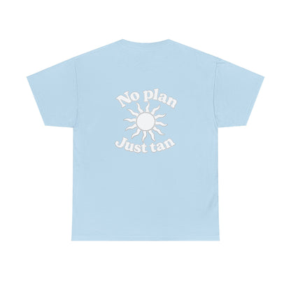 No Plan. Just Tan. | Beach & Lake Life Graphic T-Shirt
