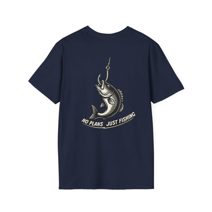 No Plans. Just Fishing. T-Shirt | Bass Fishing Graphic Tee