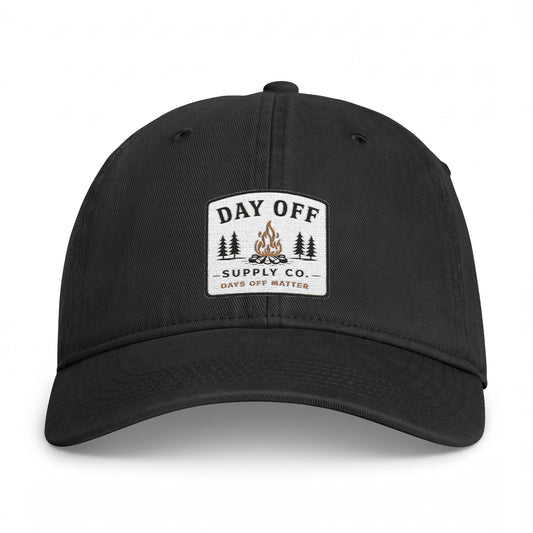 Day Off Campfire Hat — Washed Coastal Baseball Cap