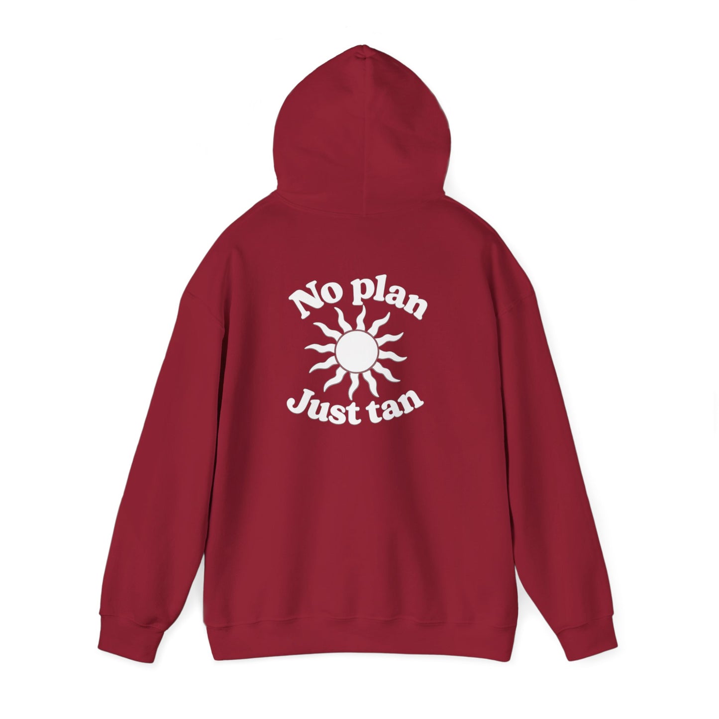No Plans. Just Tan. Hoodie | Beach Graphic Pullover Hoodie