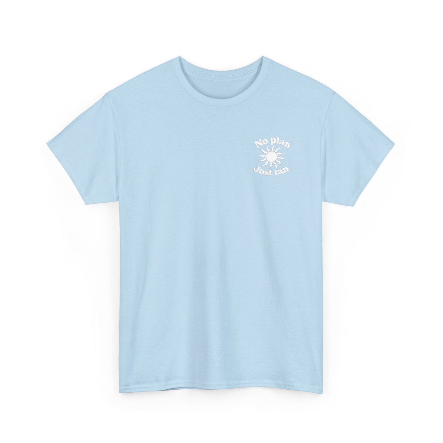 No Plan. Just Tan. | Beach & Lake Life Graphic T-Shirt