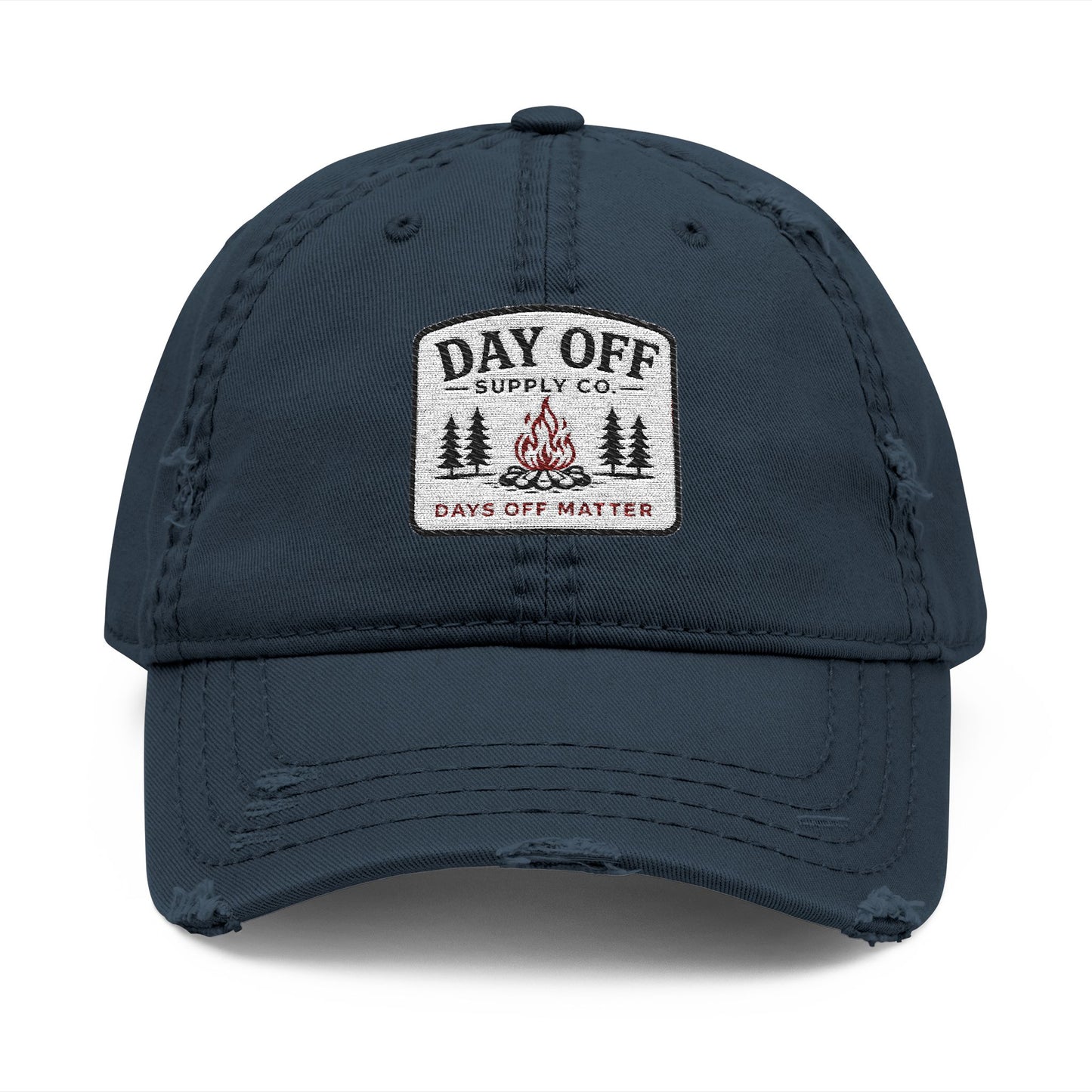 Day Off Supply Co. Distressed Dad Hat | Embroidered Vintage Cap