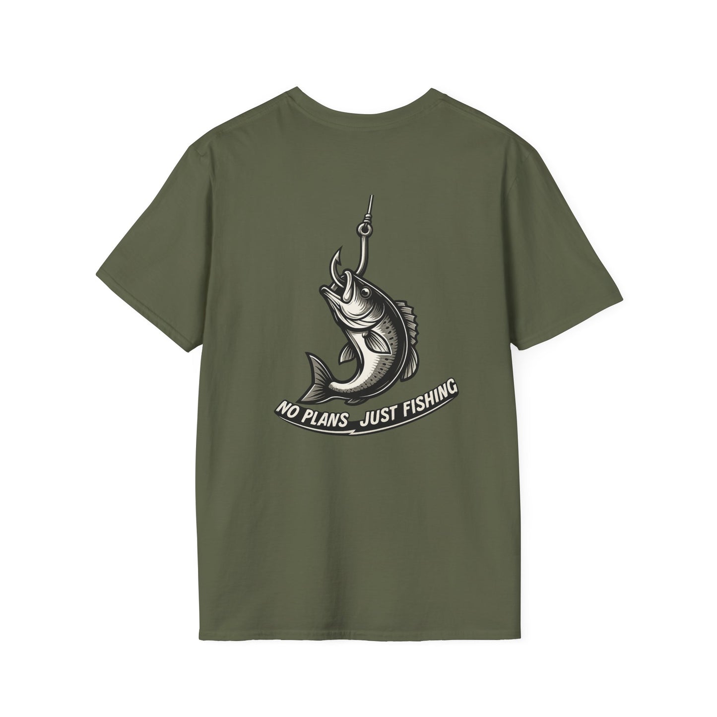 No Plans. Just Fishing. T-Shirt | Bass Fishing Graphic Tee