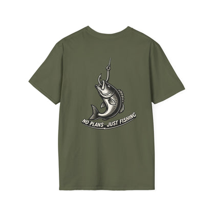 No Plans. Just Fishing. T-Shirt | Bass Fishing Graphic Tee