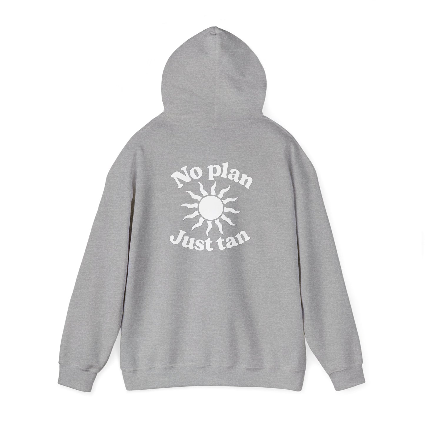 No Plans. Just Tan. Hoodie | Beach Graphic Pullover Hoodie