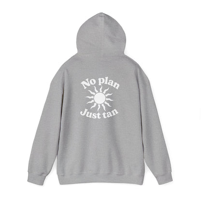 No Plans. Just Tan. Hoodie | Beach Graphic Pullover Hoodie
