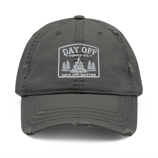 Day Off Supply Co. Distressed Dad Hat | Embroidered Vintage Cap
