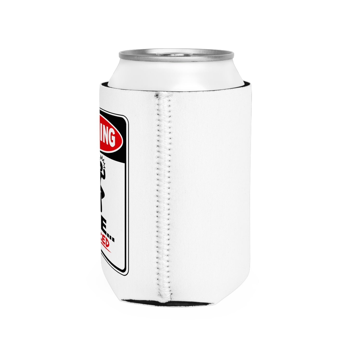 Warning: I Bite... If Asked Can Cooler | Funny 12 oz Drink Sleeve