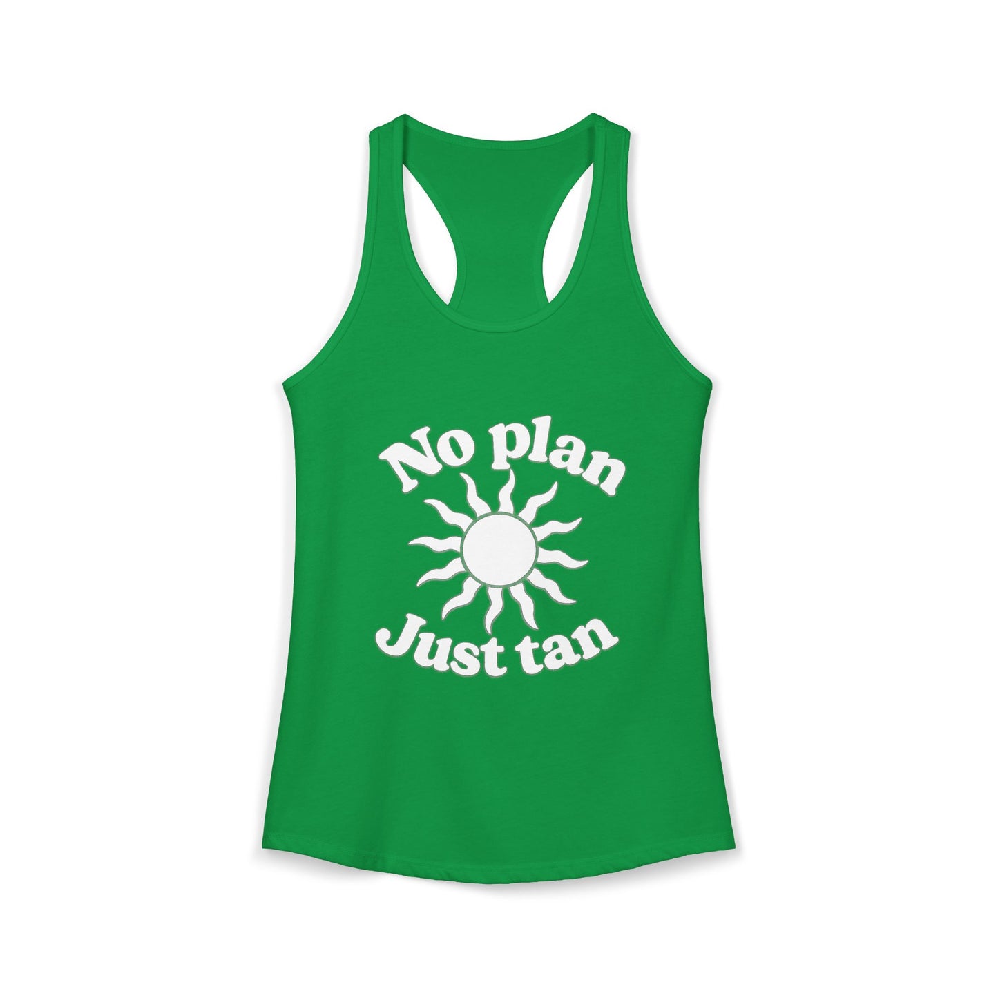 No Plans Just Tan Women's Racerback Tank | Beach Tank Top