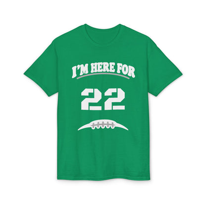 I’m Here For [Number] | Personalized Football Parent T-Shirt