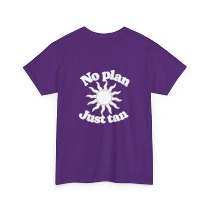 No Plan. Just Tan. | Beach & Lake Life Graphic T-Shirt