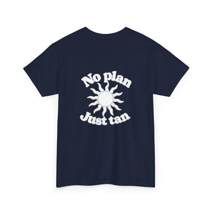 No Plan. Just Tan. | Beach & Lake Life Graphic T-Shirt