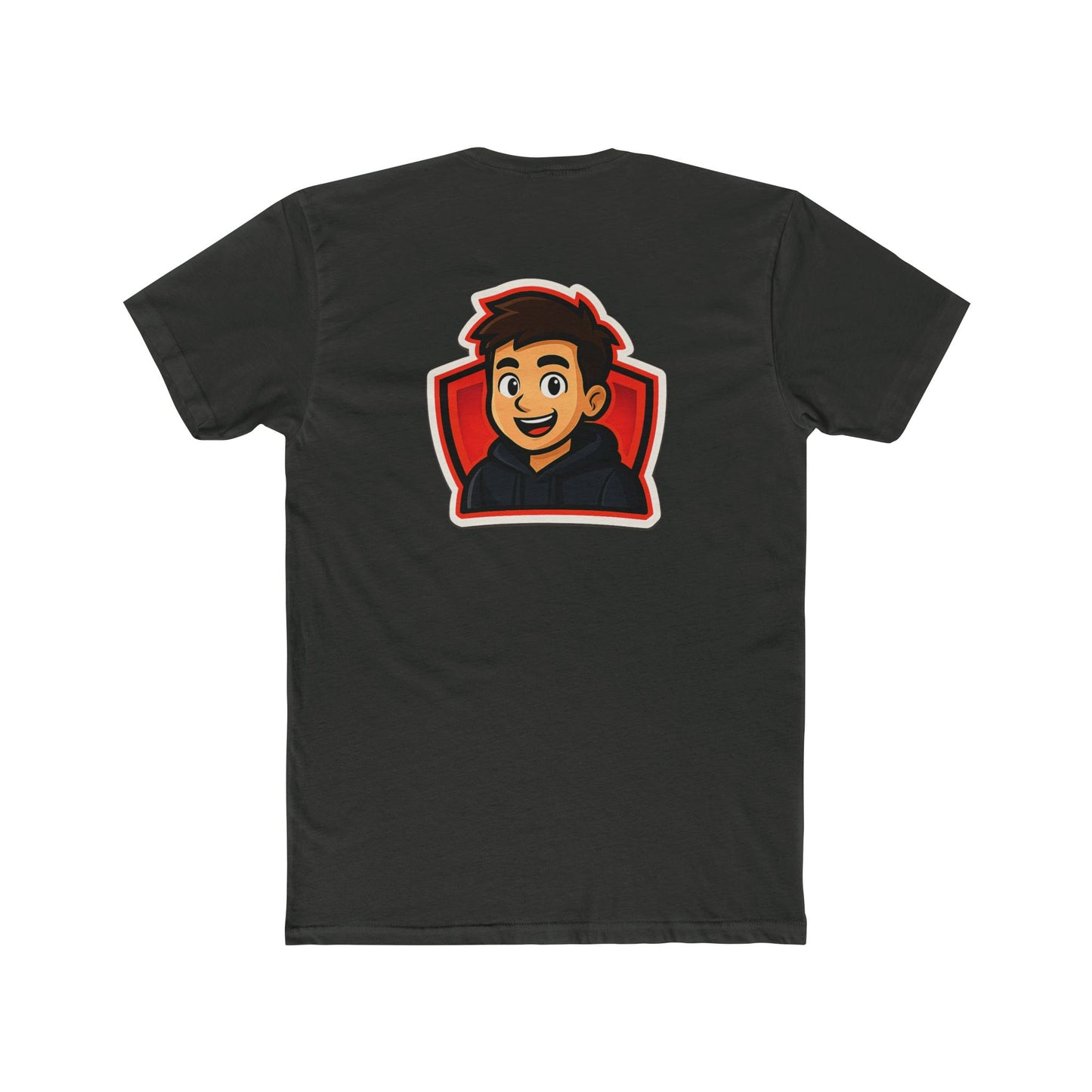 Zaxxyt Gamer Logo T-Shirt | Cartoon Avatar Back Print