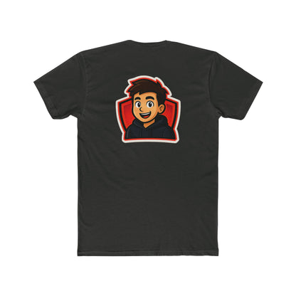 Zaxxyt Gamer Logo T-Shirt | Cartoon Avatar Back Print