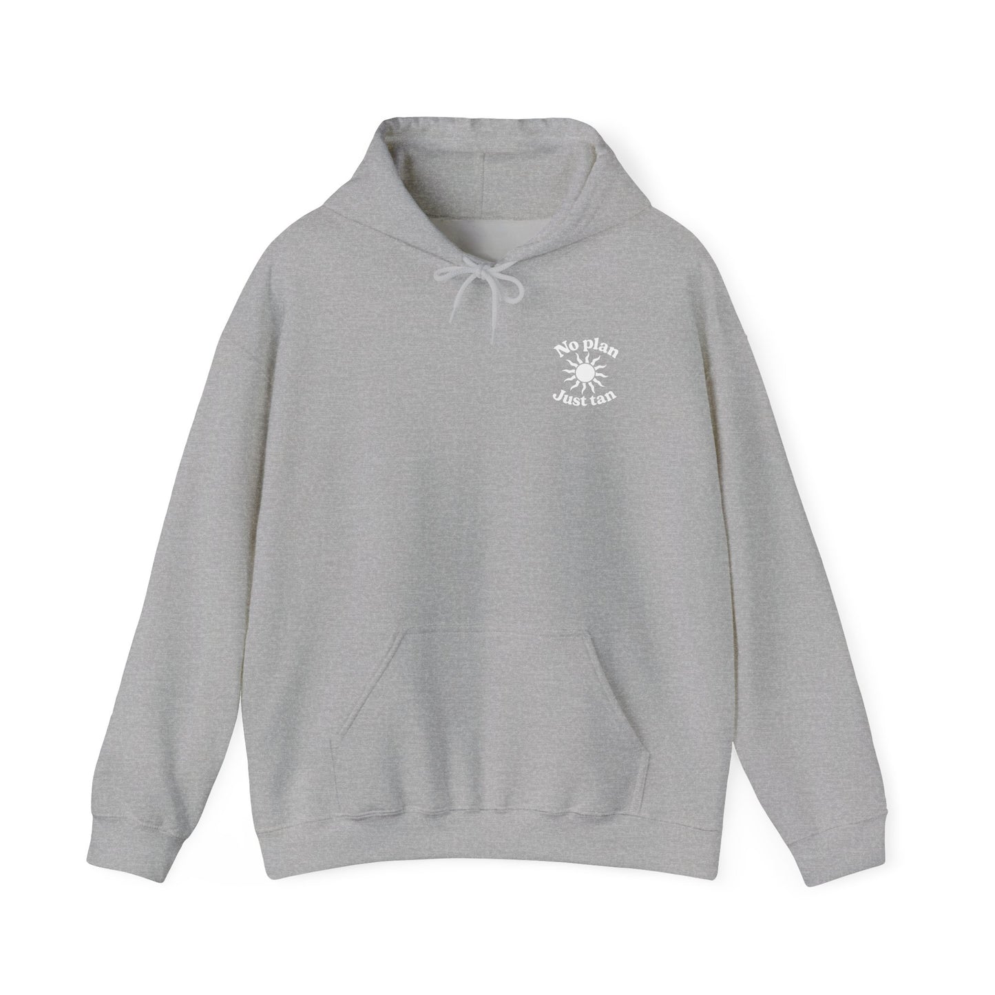 No Plans. Just Tan. Hoodie | Beach Graphic Pullover Hoodie