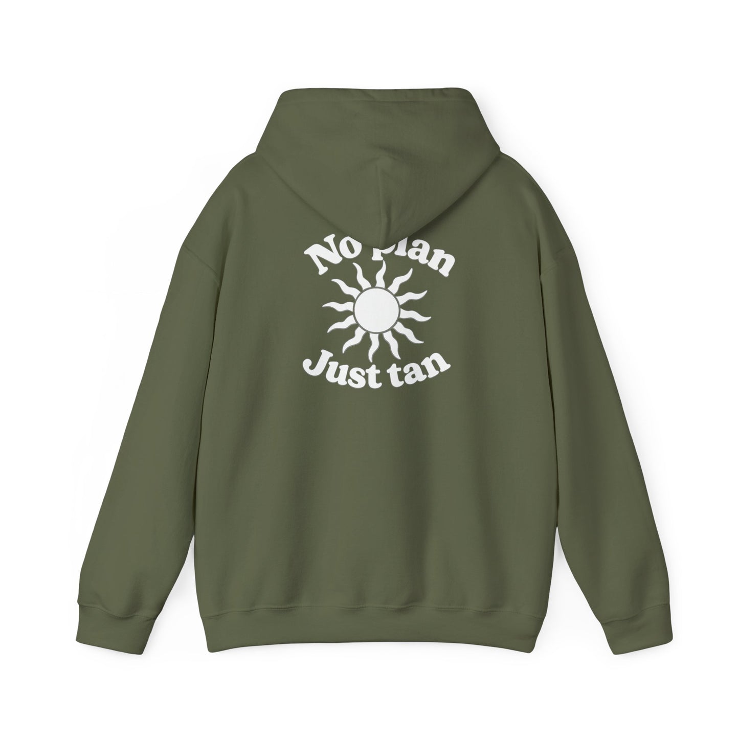 No Plans. Just Tan. Hoodie | Beach Graphic Pullover Hoodie
