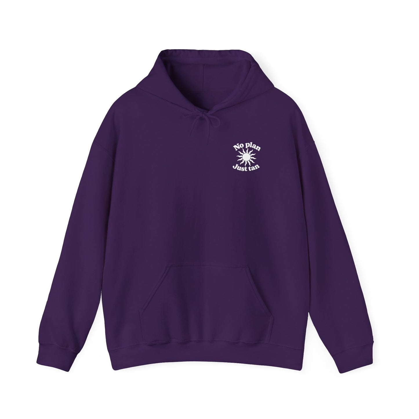 No Plans. Just Tan. Hoodie | Beach Graphic Pullover Hoodie