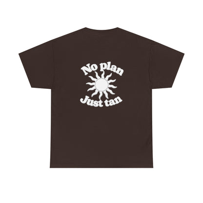 No Plan. Just Tan. | Beach & Lake Life Graphic T-Shirt