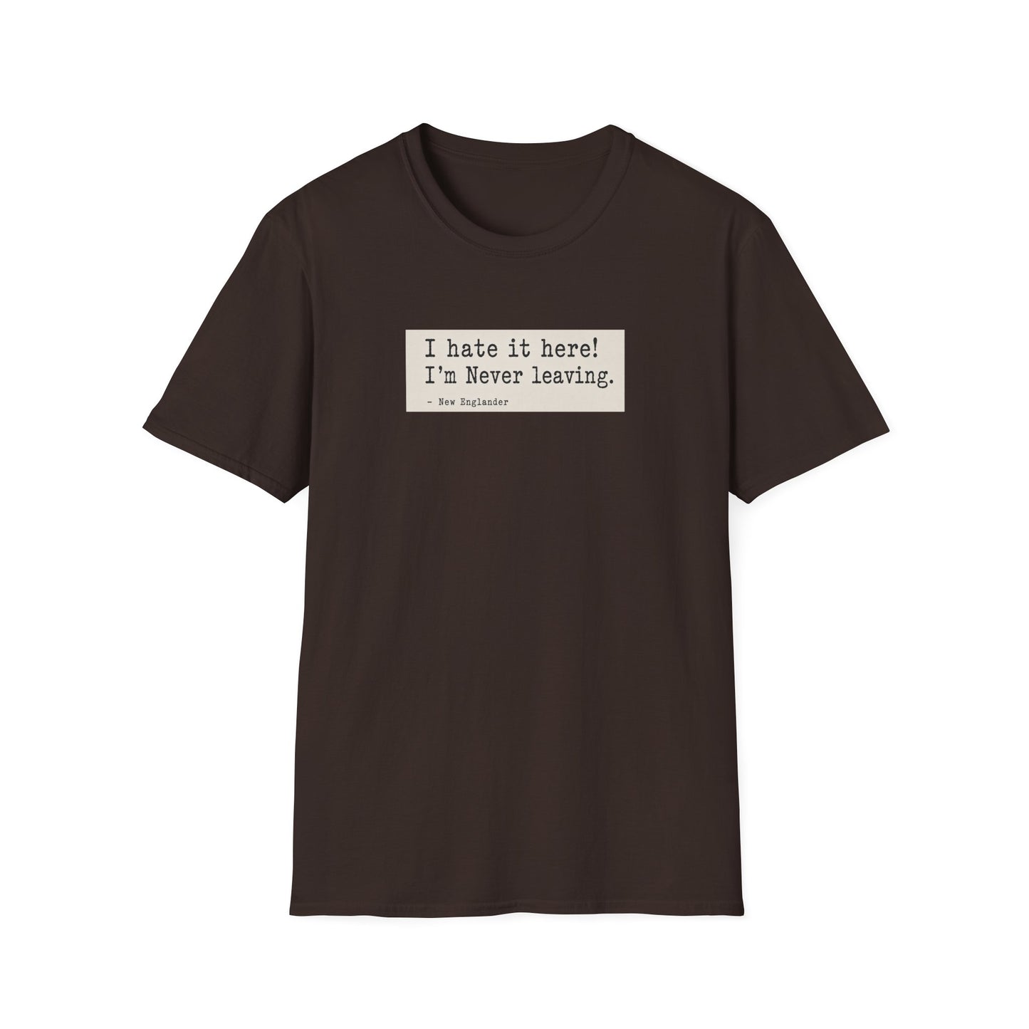 I Hate It Here. I'm Never Leaving. | New England Weather T-Shirt