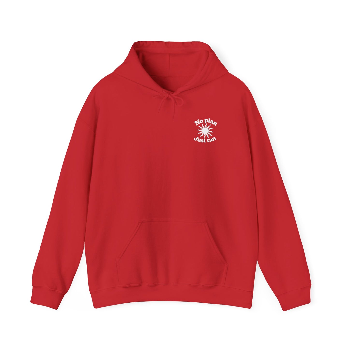 No Plans. Just Tan. Hoodie | Beach Graphic Pullover Hoodie