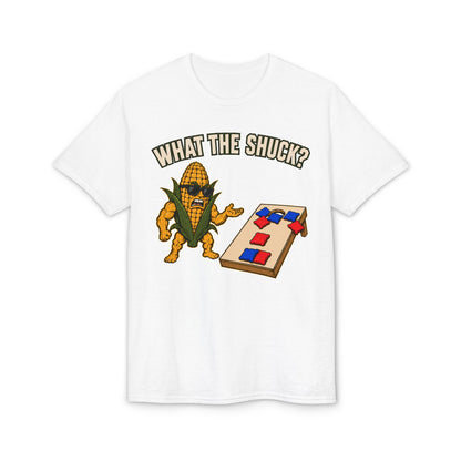 What the Shuck | Funny Cornhole T-Shirt