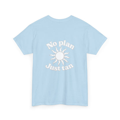 No Plan. Just Tan. | Beach & Lake Life Graphic T-Shirt