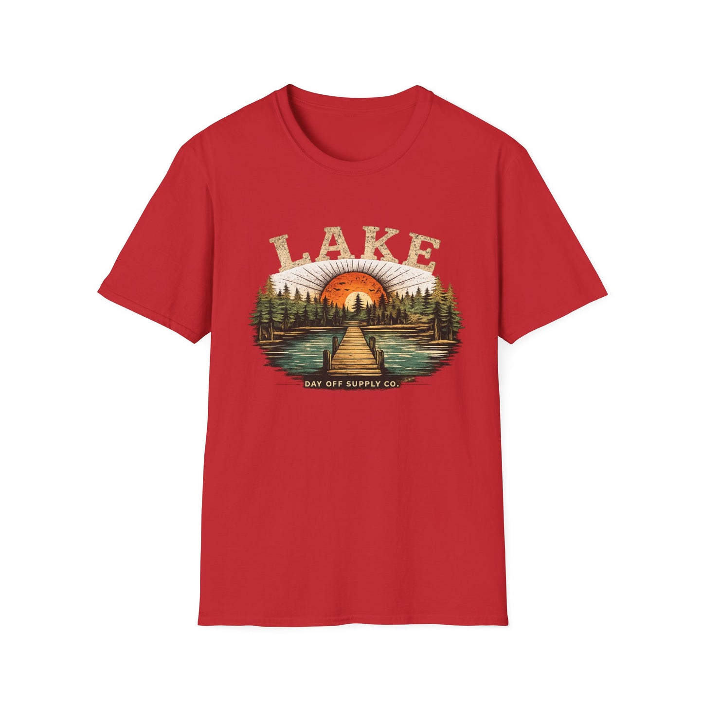 Lake Sunrise Graphic T-Shirt | Vintage Lake Life Tee