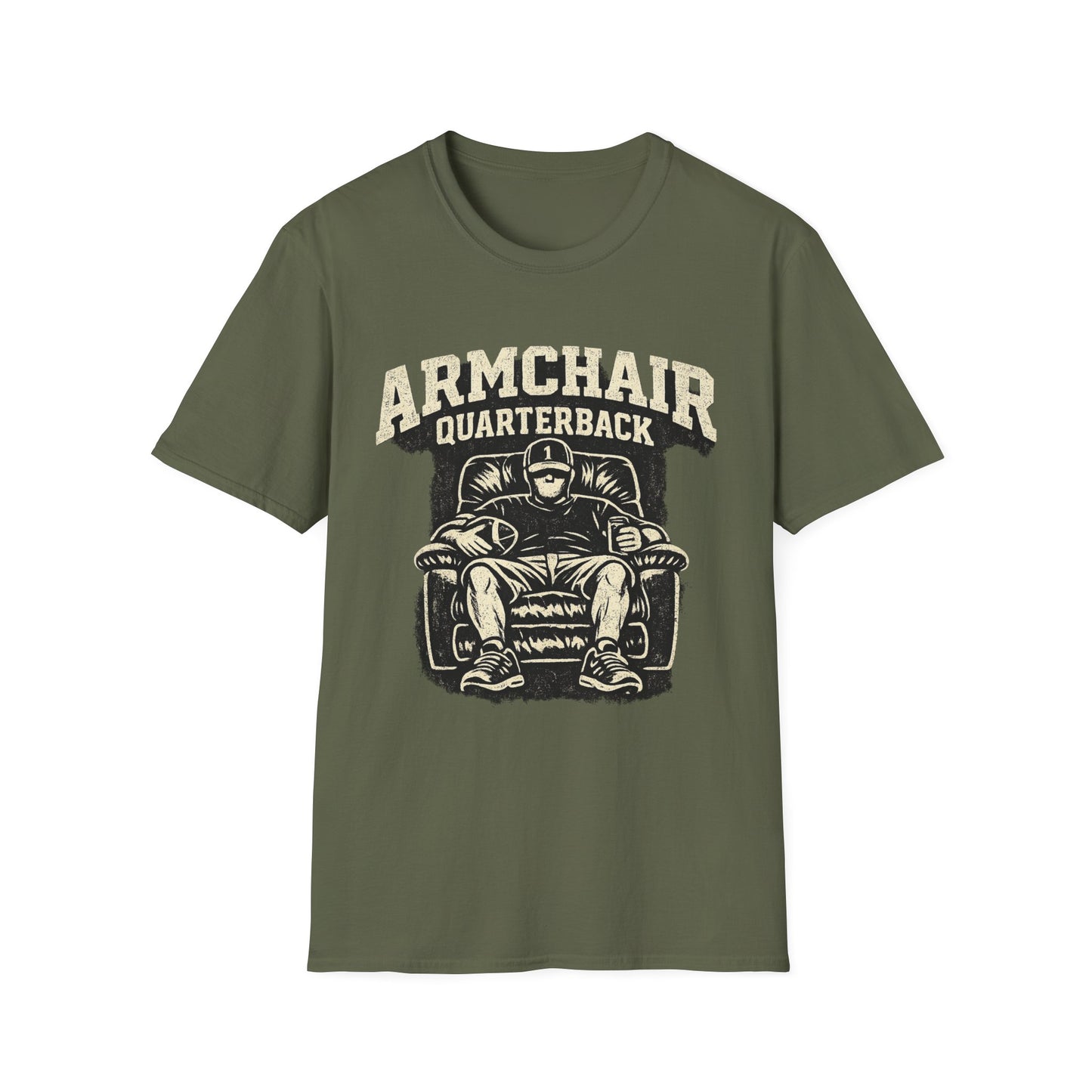 Armchair Quarterback T-Shirt | Funny Football Fan Graphic Tee
