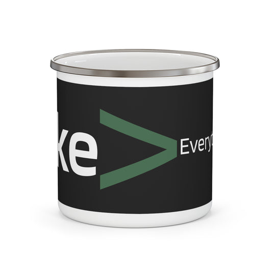 Lake Is More Important Than Everything Else Enamel Camping Mug | Camping Coffee Cup
