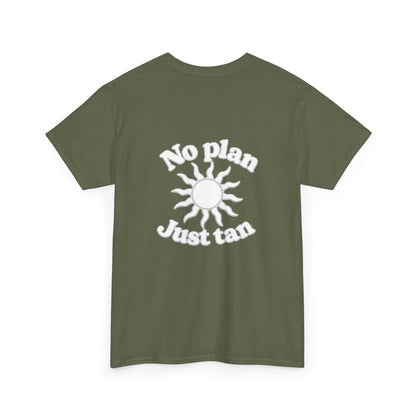 No Plan. Just Tan. | Beach & Lake Life Graphic T-Shirt