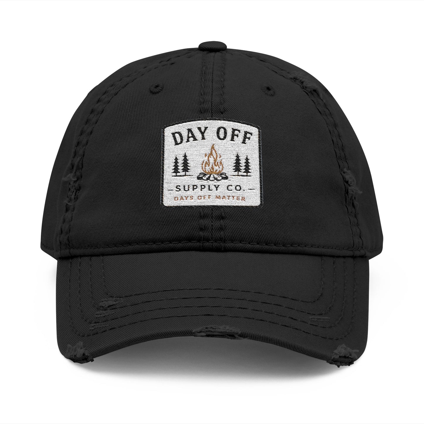 Day Off Supply Co. Embroidered Distressed Dad Hat