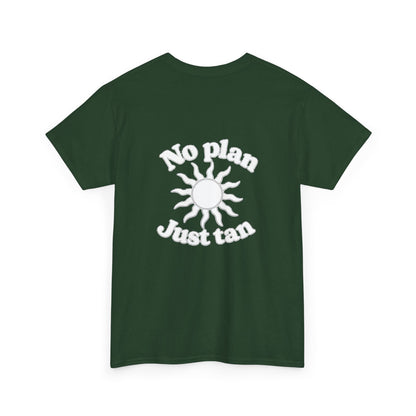 No Plan. Just Tan. | Beach & Lake Life Graphic T-Shirt