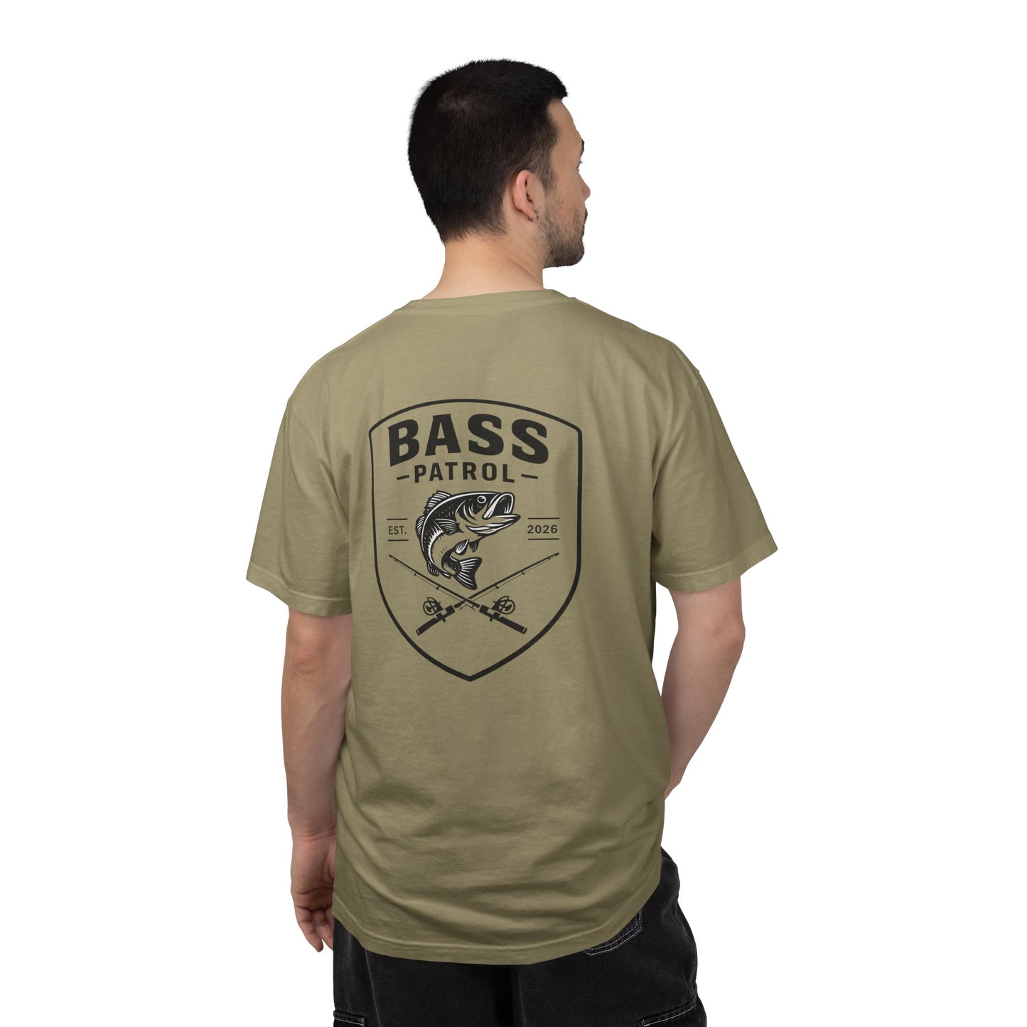 Bass Patrol Fishing Badge T-shirt | Bass Fishing Shirt, Angler Tee