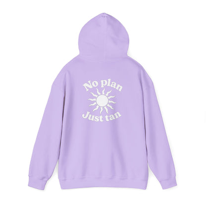 No Plans. Just Tan. Hoodie | Beach Graphic Pullover Hoodie