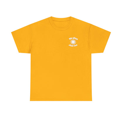 No Plan. Just Tan. | Beach & Lake Life Graphic T-Shirt