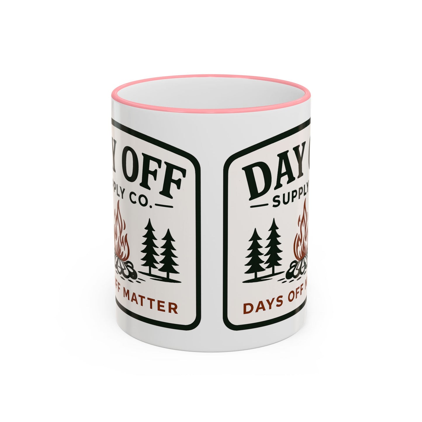 Day Off Supply Co. Accent Coffee Mug | Logo Campfire Mug (11oz & 15oz)