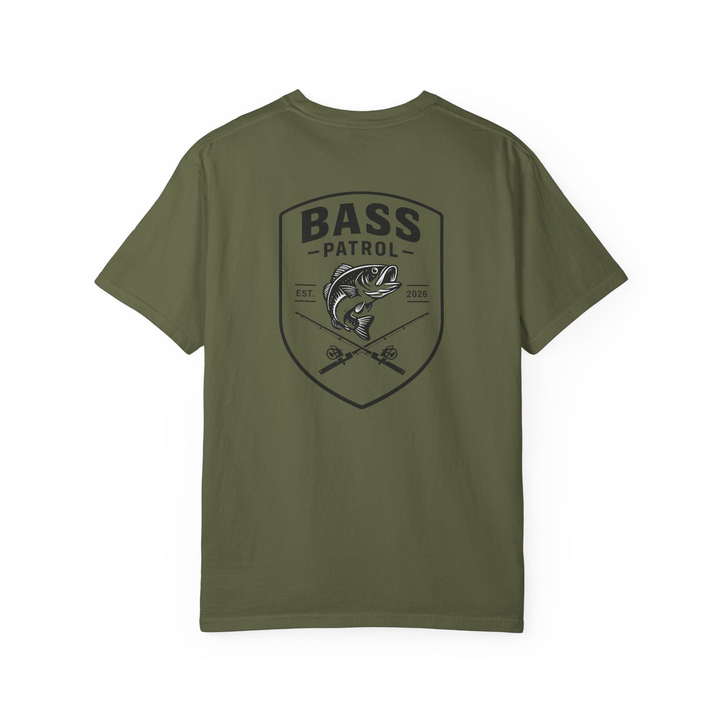 Bass Patrol Fishing Badge T-shirt | Bass Fishing Shirt, Angler Tee
